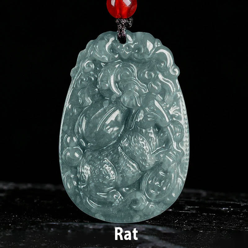Collana con ciondolo in corda con Buddha Stones, zodiaco cinese, giada, anno del cavallo, fortuna - Image 7
