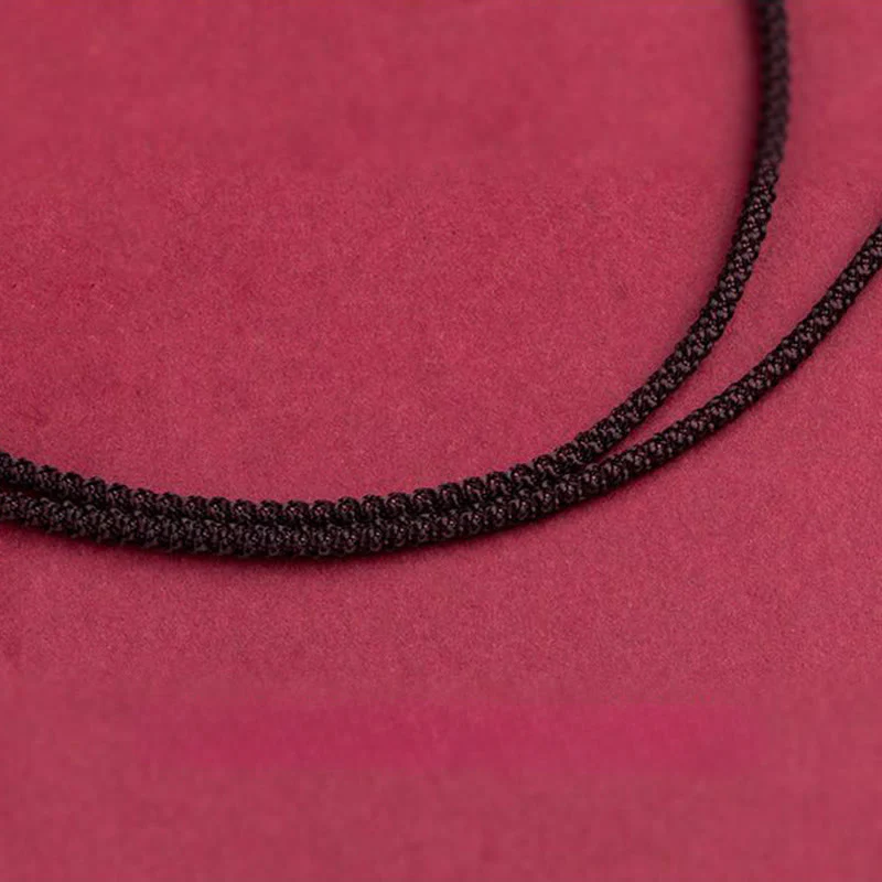 Collana con ciondolo in corda di benedizione in cinabro con design inciso, anno del cavallo, zodiaco cinese Buddha Stones - Image 43