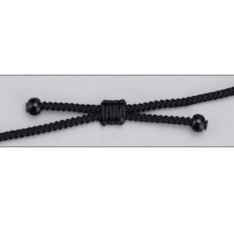 Collana con ciondolo in corda di protezione con motivo a nove occhi Dzi in argento sterling 999 Buddha Stones - Image 19