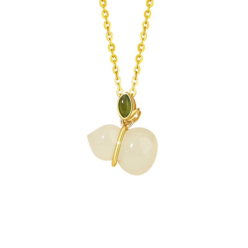 Collana con ciondolo in giada Hetian, Buddha Stones - Image 12