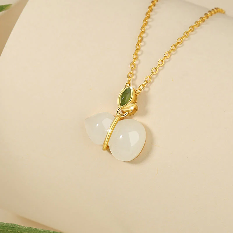 Collana con ciondolo in giada Hetian, Buddha Stones - Image 3