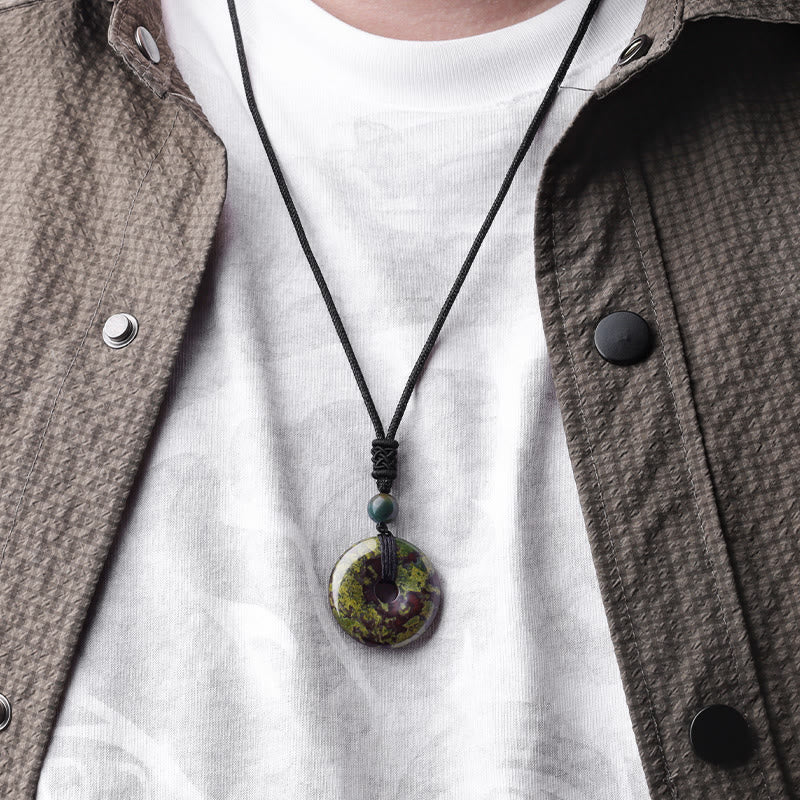 Collana con ciondolo moneta portafortuna Buddha Stones, cristallo curativo e pietre preziose - Image 27