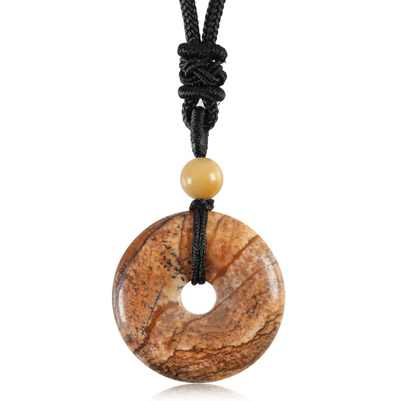 Collana con ciondolo moneta portafortuna Buddha Stones, cristallo curativo e pietre preziose - Image 36