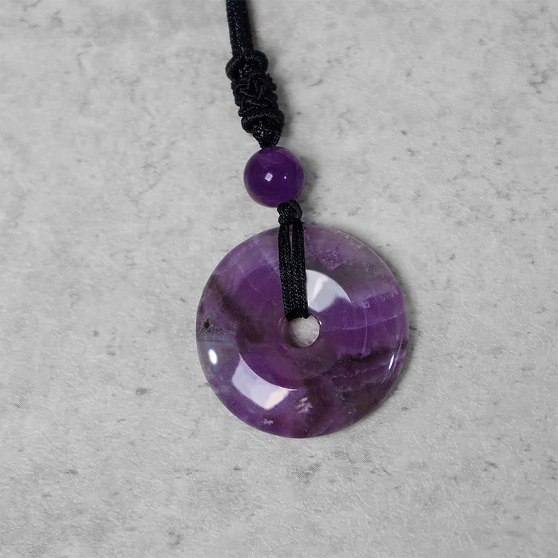 Collana con ciondolo moneta portafortuna Buddha Stones, cristallo curativo e pietre preziose - Image 7