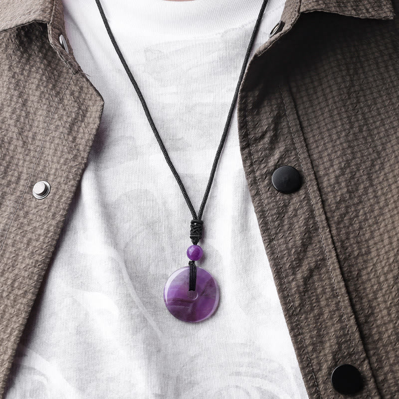 Collana con ciondolo moneta portafortuna Buddha Stones, cristallo curativo e pietre preziose - Image 8