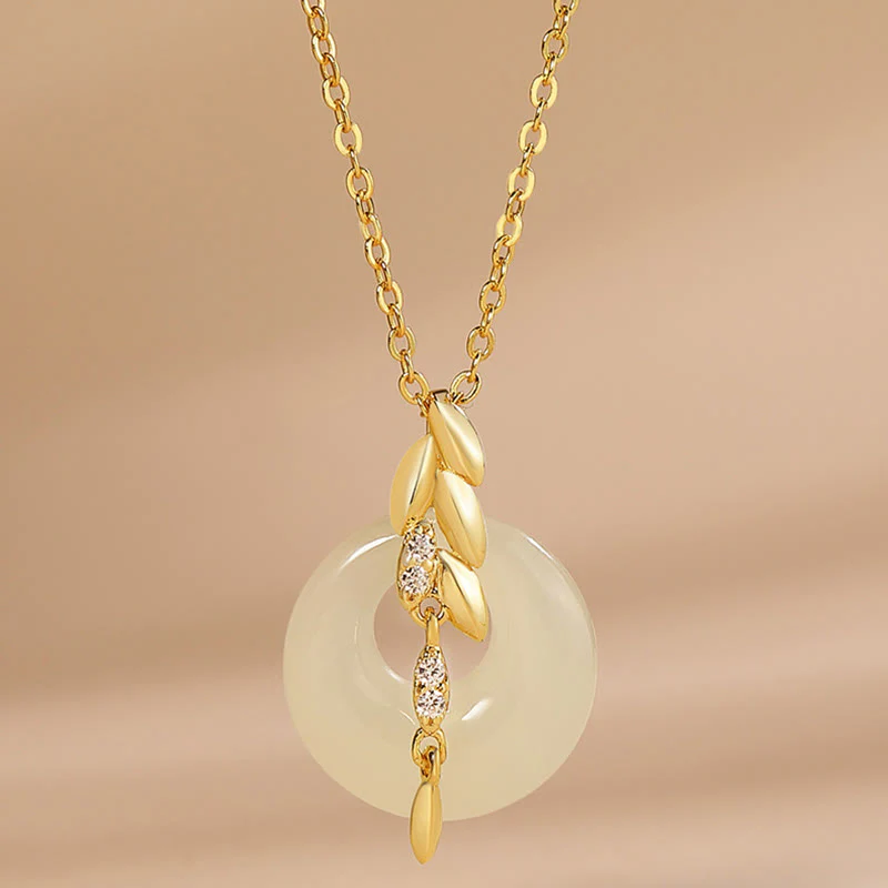 Collana con ciondolo portafortuna in argento sterling 925 con pietre Buddha Stones Hetian - Image 2