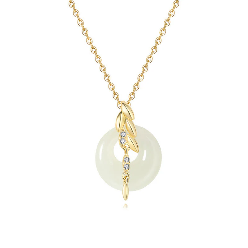 Collana con ciondolo portafortuna in argento sterling 925 con pietre Buddha Stones Hetian - Image 9