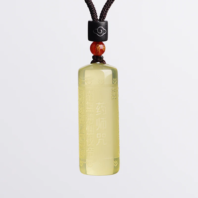 Collana con ciondolo "Sutra del cuore" in citrino, felicità e forza - Image 13