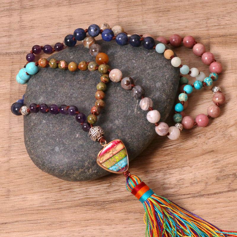 Buddha Stones, turchese tibetano, lazurite, lapislazzuli, diaspro zebrato - Image 3