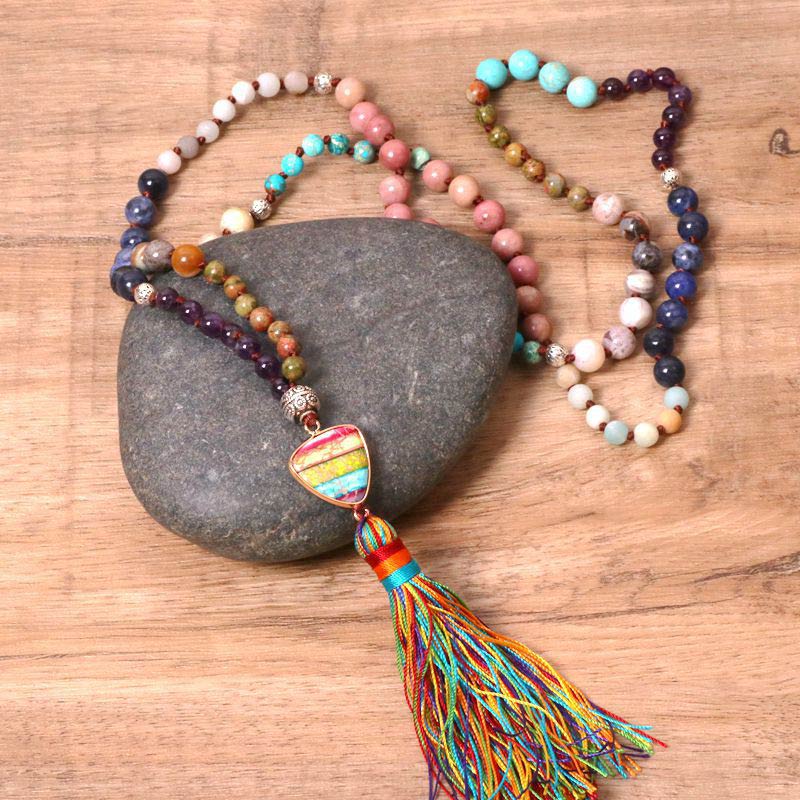 Buddha Stones, turchese tibetano, lazurite, lapislazzuli, diaspro zebrato - Image 4