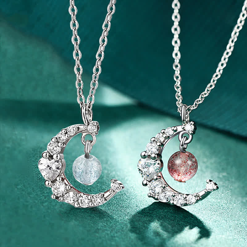 Collana di guarigione dell'amore con cristalli blu e quarzo fragola Buddha Stones - Image 2