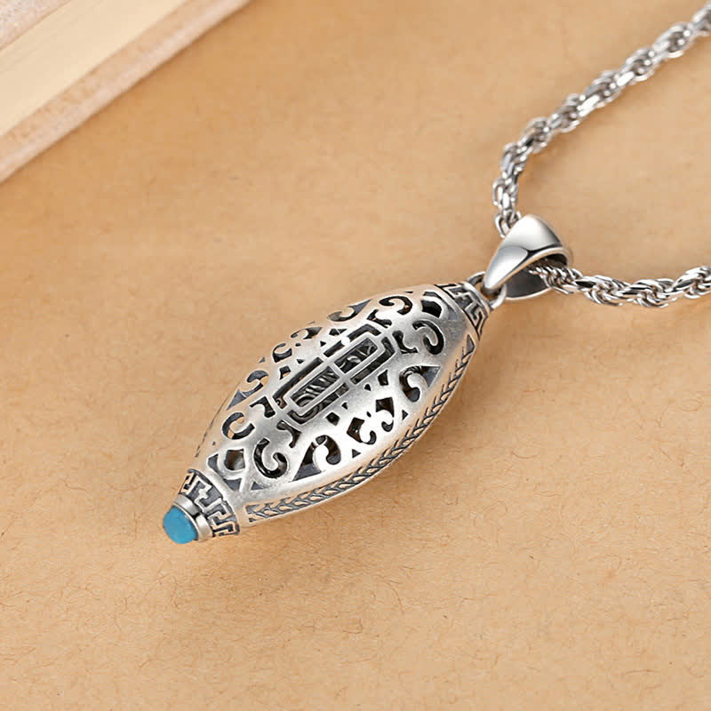 Collana di protezione con ciondolo girevole Buddha Stones Tibet Om Mani Padme Hum - Image 5
