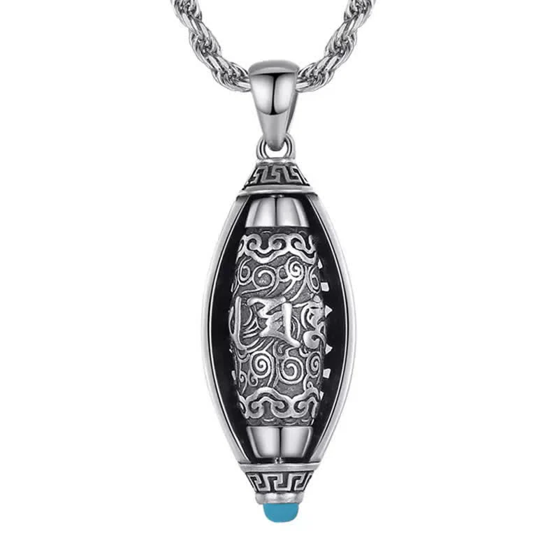 Collana di protezione con ciondolo girevole Buddha Stones Tibet Om Mani Padme Hum - Image 8