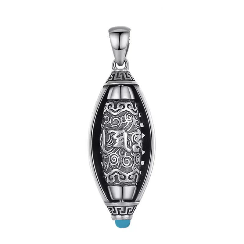 Collana di protezione con ciondolo girevole Buddha Stones Tibet Om Mani Padme Hum - Image 9