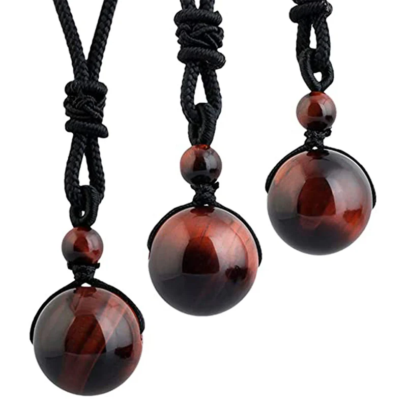 Collana di protezione con occhio di tigre tibetano Buddha Stones - Image 4