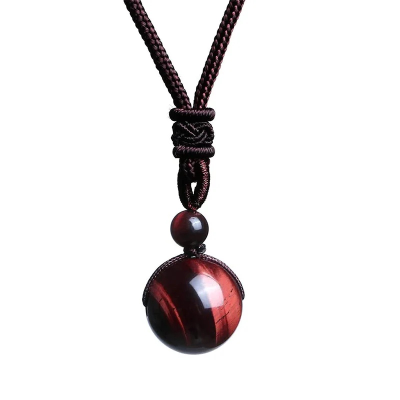 Collana di protezione con occhio di tigre tibetano Buddha Stones - Image 6