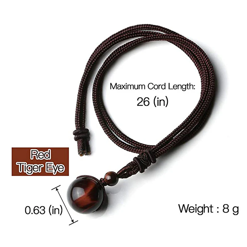 Collana di protezione con occhio di tigre tibetano Buddha Stones - Image 8