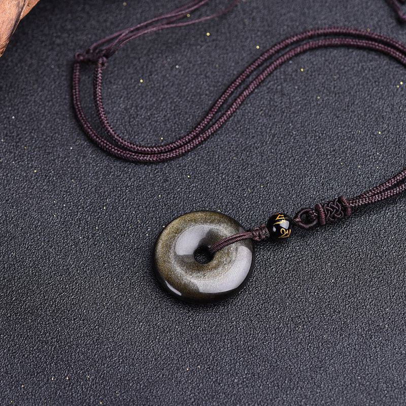 Collana di protezione in ossidiana tibetana Buddha Stones - Image 10