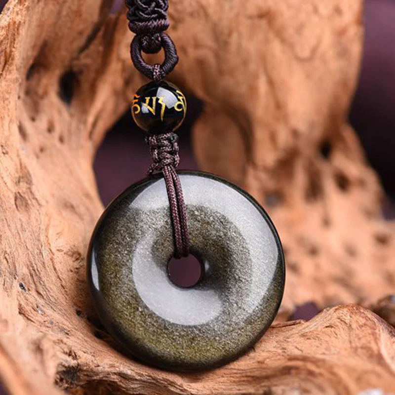 Collana di protezione in ossidiana tibetana Buddha Stones - Image 9