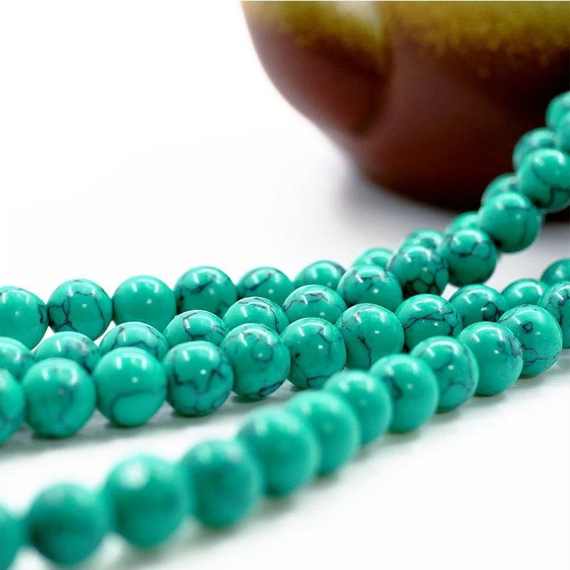 Collana di purificazione Mala in turchese tibetano Buddha Stones - Image 5