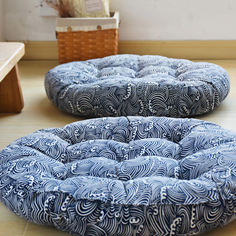 Cuscino per seduta da meditazione in cotone e lino, decorazione per la casa - Image 11