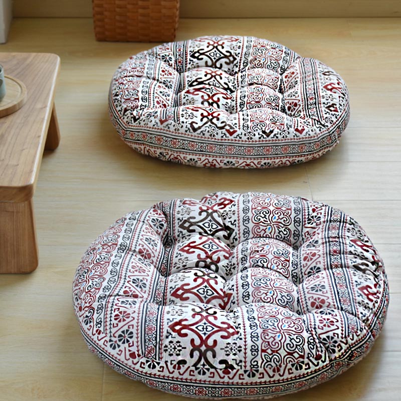 Cuscino per seduta da meditazione in cotone e lino, decorazione per la casa - Image 6