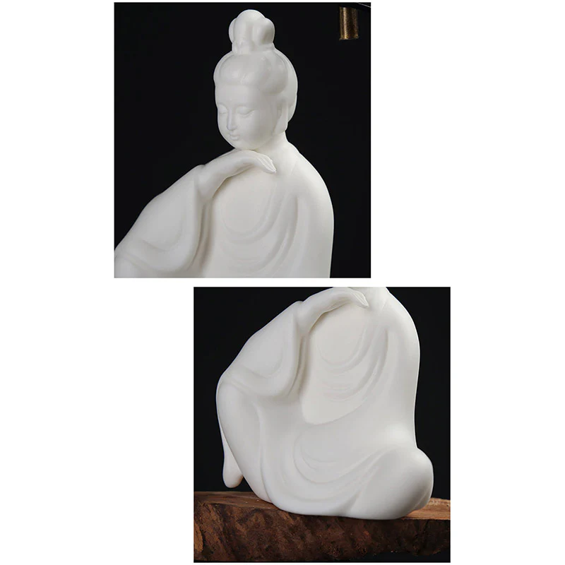 Decorazione a LED in ceramica con benedizione del Buddha Avalokitesvara Ksitigarbha Bodhisattva - Image 12