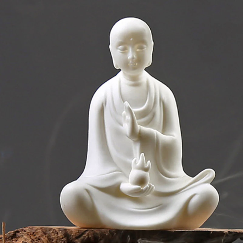 Decorazione a LED in ceramica con benedizione del Buddha Avalokitesvara Ksitigarbha Bodhisattva - Image 9