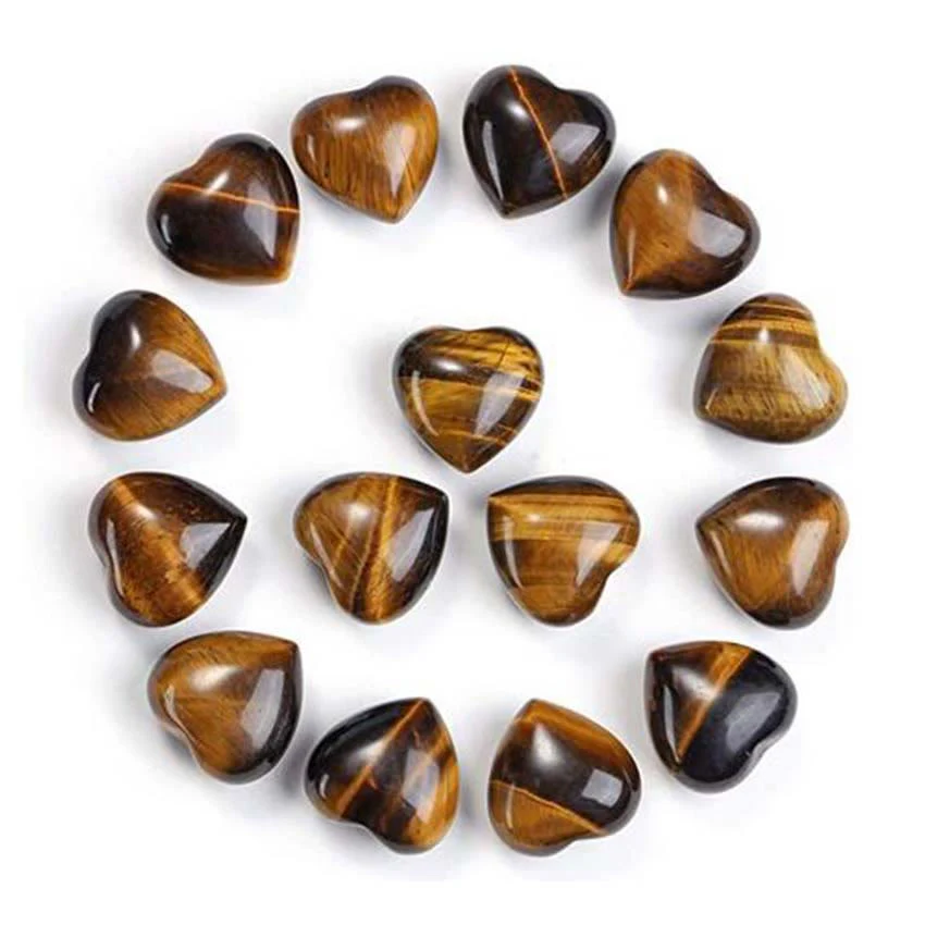 Decorazione d'amore in pietra naturale con occhio di tigre e ametista - Image 12