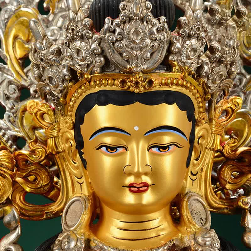 Decorazione della statua in rame della speranza di Tara Verde del Bodhisattva - Image 10