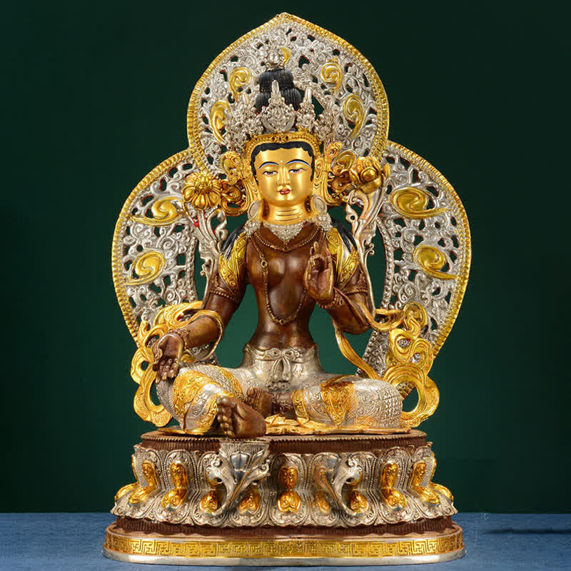 Decorazione della statua in rame della speranza di Tara Verde del Bodhisattva - Image 2