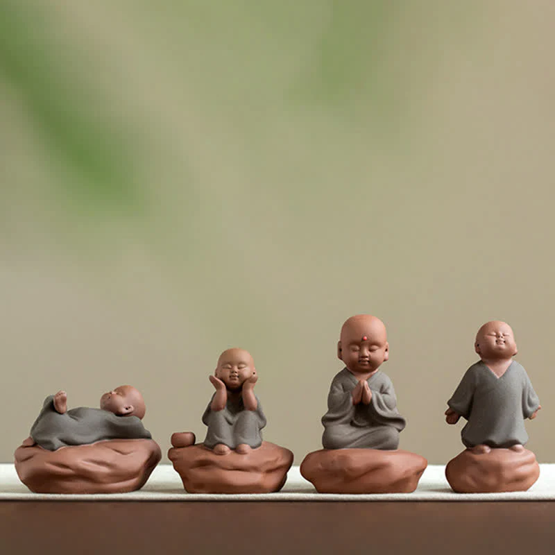 Decorazione di cura calma con fiore di Buddha in legno di pesca nera - Image 19