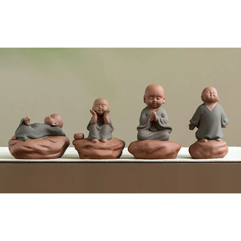 Decorazione di cura calma con fiore di Buddha in legno di pesca nera - Image 20