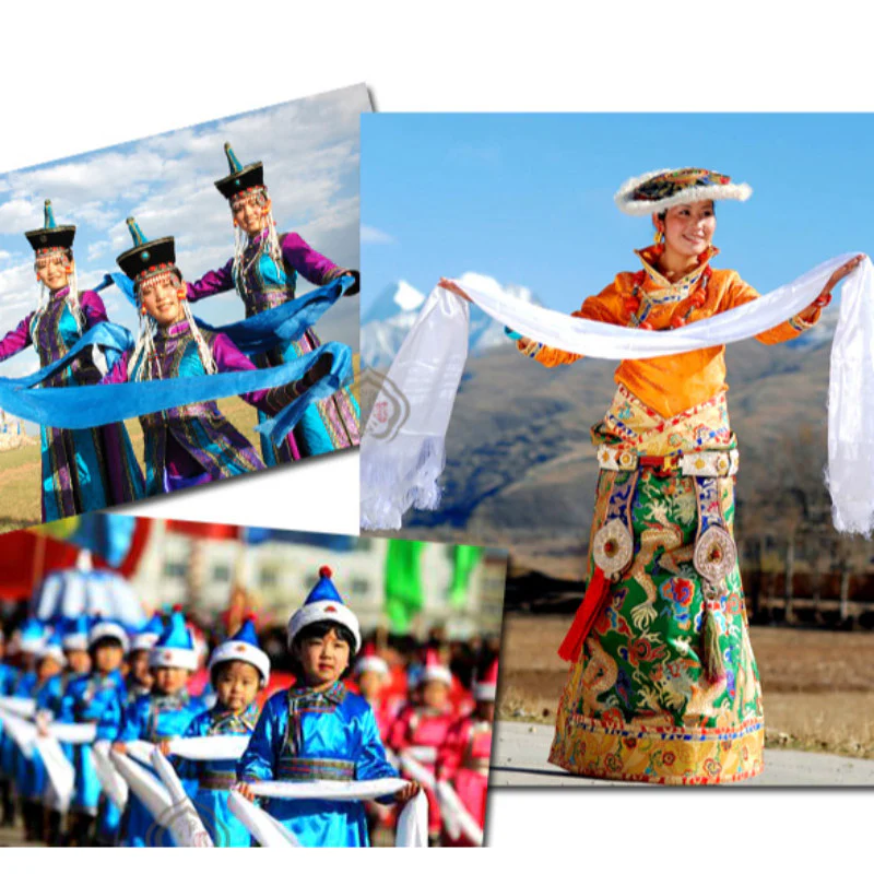 Decorazione Khata di 5 colori di buon auspicio della benedizione tibetana - Image 21