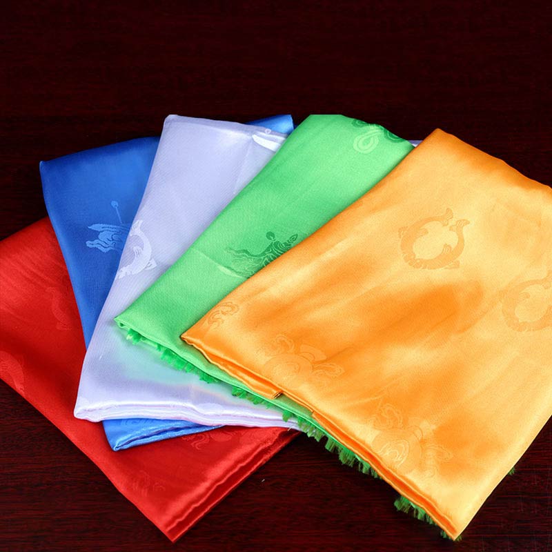 Decorazione Khata di 5 colori di buon auspicio della benedizione tibetana - Image 3