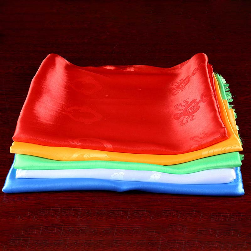 Decorazione Khata di 5 colori di buon auspicio della benedizione tibetana - Image 5