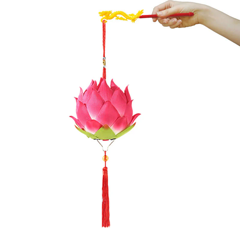 Decorazione lampada lanterna drago fiore di loto fai da Buddha Stones - Image 13