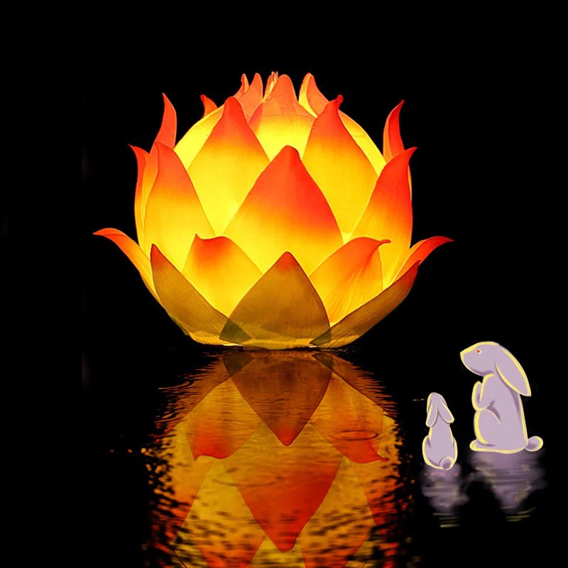 Decorazione lampada lanterna drago fiore di loto fai da Buddha Stones - Image 20