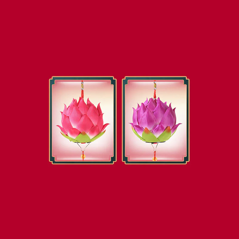Decorazione lampada lanterna drago fiore di loto fai da Buddha Stones - Image 28