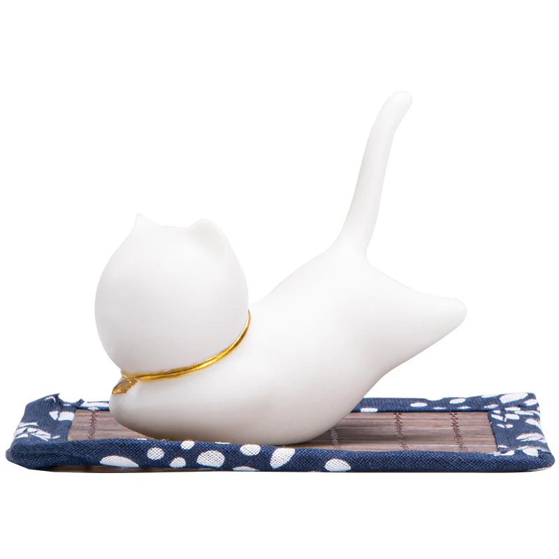 Decorazione per bruciatore di incenso in ceramica con gatto e panda, per benedizione - Image 9