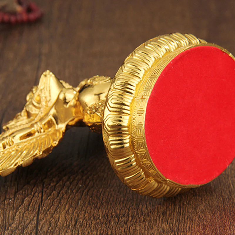 Decorazione per la casa in lega di protezione per uccelli Garuda in oro tibetano - Image 10