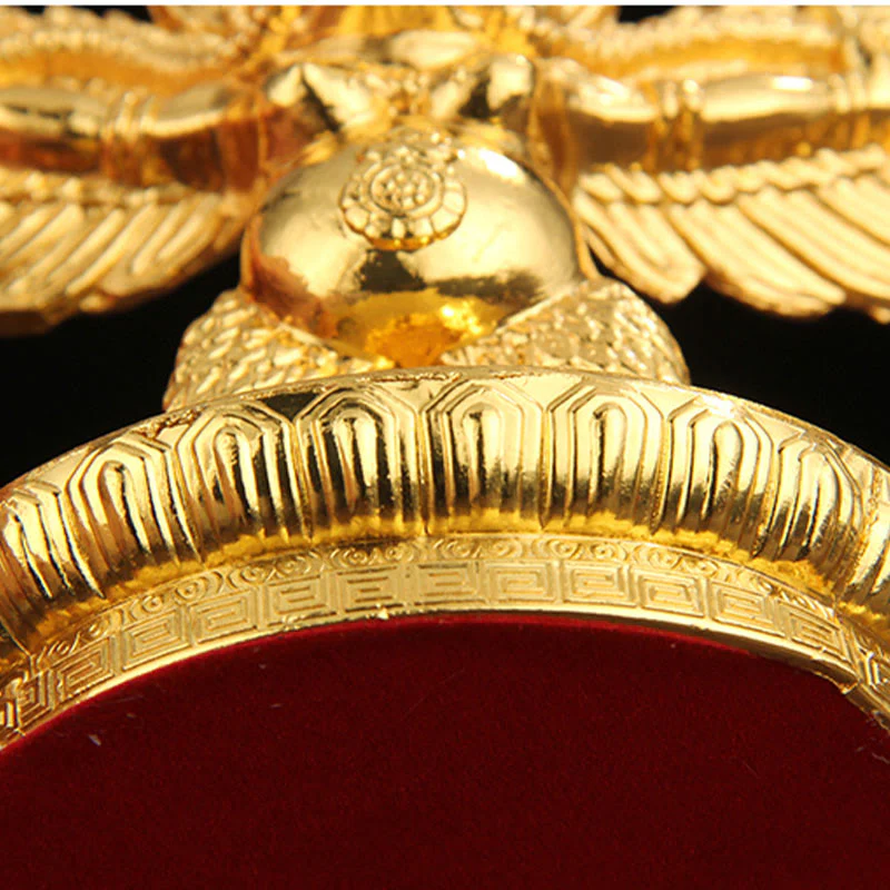 Decorazione per la casa in lega di protezione per uccelli Garuda in oro tibetano - Image 11