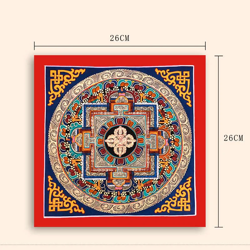 Dipinto Thangka tibetano fatto a mano, benedizione Thangka, scatola cieca, motivo a colori casuali - Image 22