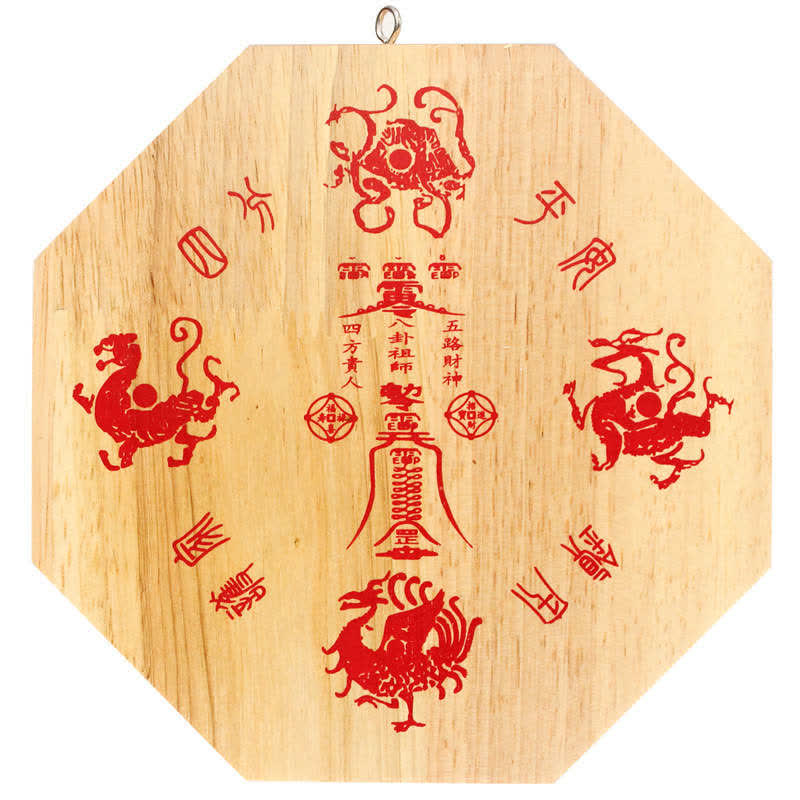 Feng Shui Bagua Mappa Peach Wood Balance Energy Map Specchio - Image 7