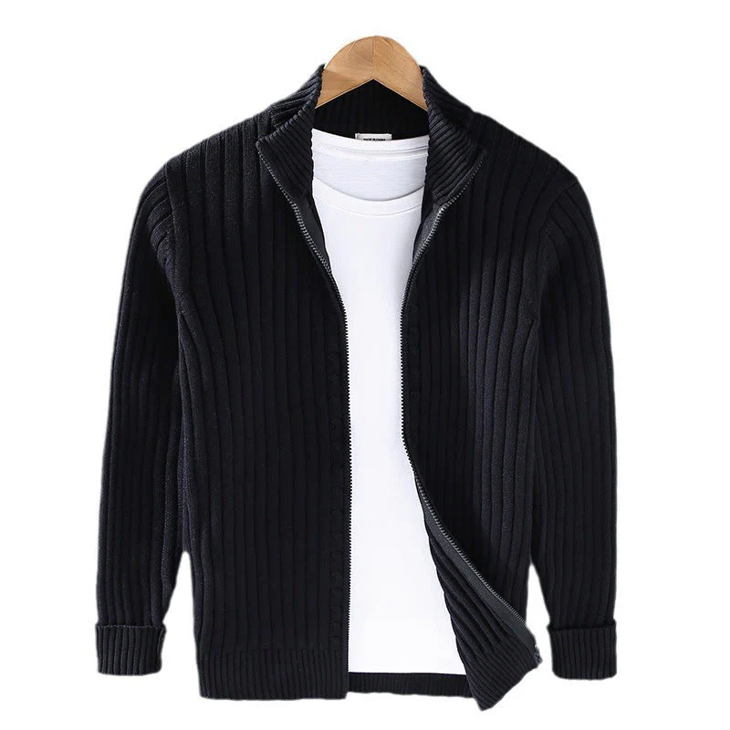 Giacca a collo alto da uomo in cotone con maniche lunghe e cerniera semplice Buddha Stones Spring - Image 11