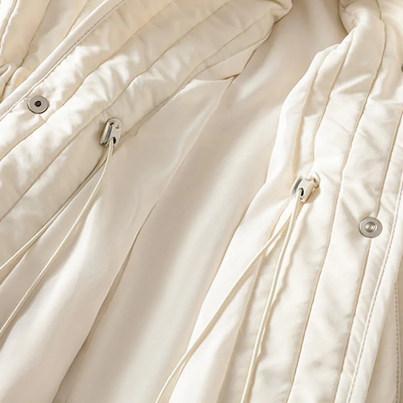 Giacca da donna in cotone con scollo rotondo semplice, coulisse e maniche lunghe, con tasca, modello Buddha Stones - Image 18