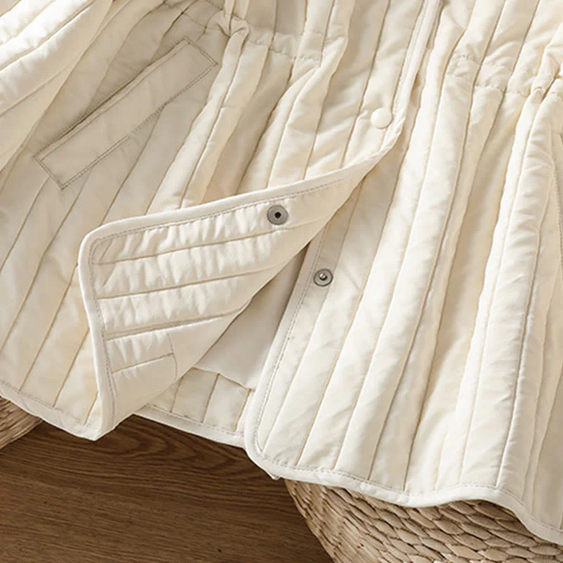 Giacca da donna in cotone con scollo rotondo semplice, coulisse e maniche lunghe, con tasca, modello Buddha Stones - Image 19