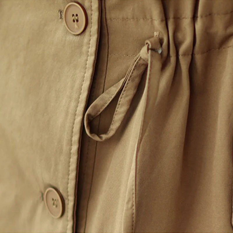 Giacca in cotone con bottoni a maniche lunghe da donna Buddha Stones - Image 17
