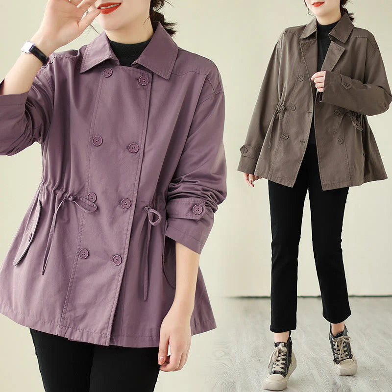Giacca in cotone con bottoni a maniche lunghe da donna Buddha Stones - Image 19