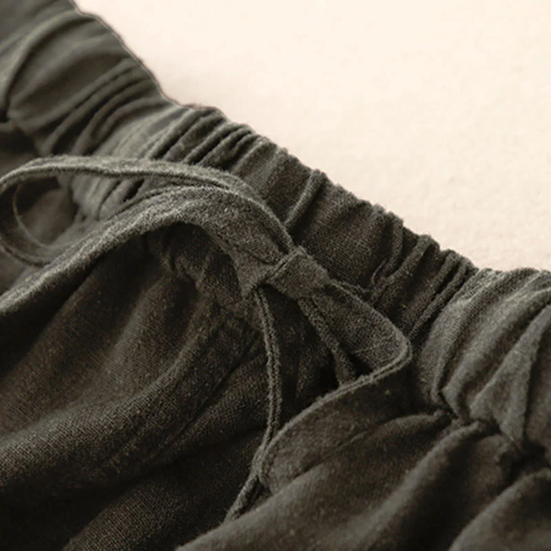Gonna da donna in cotone con coulisse e vita elastica a trapezio, motivo Buddha Stones - Image 17